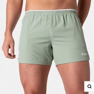 Helsinki Athletica Sport Training 4.5" Shorts - Sage and White